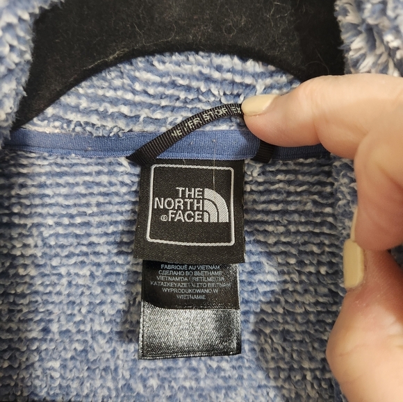 Womens North Face Blue Fleece Jacket, Size Medium - Picture 2 of 6
